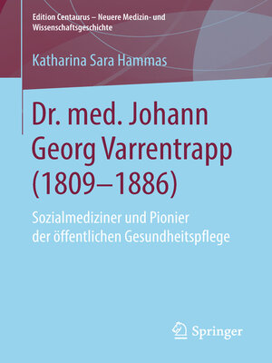 cover image of Dr. med. Johann Georg Varrentrapp (1809-1886)